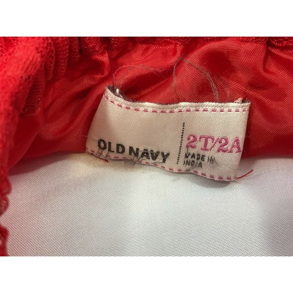 Girls Red Ruffles Skirt 2T Full Circle Great Christmas Party Skirt Old Navy - Picture 4 of 6